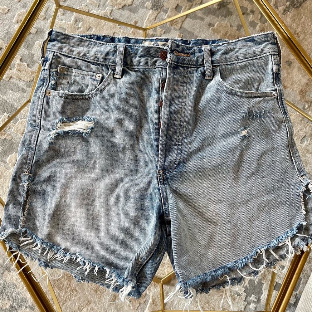 Free People denim shorts